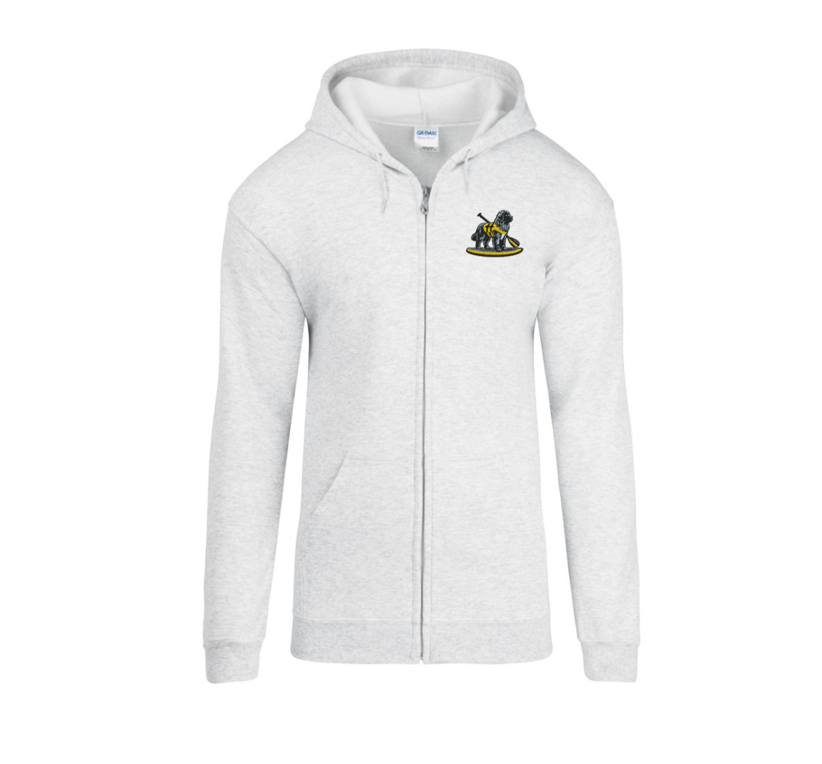 Embroidered Zip Hoodie